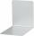 Maul Buchstützen aus Metall, breit, 120 x 140 x 140 mm, grau, Pack mit 2 Stück