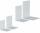 Maul Acryl Buchstütze - 80 x 100 x 100 mm, glasklar, 2er Pack