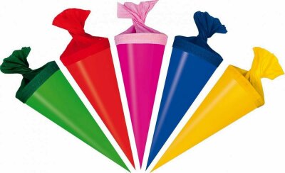 Nestler Minitüten Kreppverschl. 12 cm rund 5 Farben matt