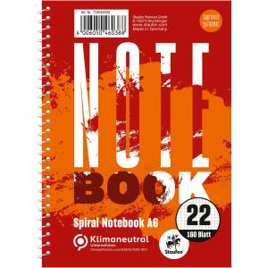 Staufen Collegeblock A6 160Bl 70g Lin22 Notebook kariert mIR holzfr