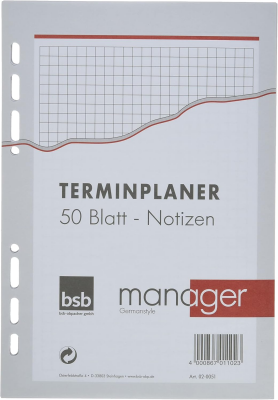 Ersatzeinlage A5 kariert 50 Blatt BSB 02-0051