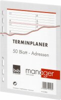 Ersatzeinlage A5 Adressen 50 Blatt BSB 02-0052 Telefon