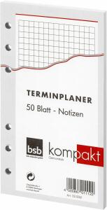 BSB Ersatzeinlage Kompakt A6 kariert 02-0061 50Blatt