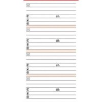 Ersatzeinlage A7 Adressen 50 Blatt BSB 02-0074 Telefon