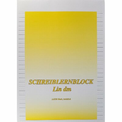 PVP Schreiblernblock A4 Lineatur DM mit Kopfbogen 30 Blatt