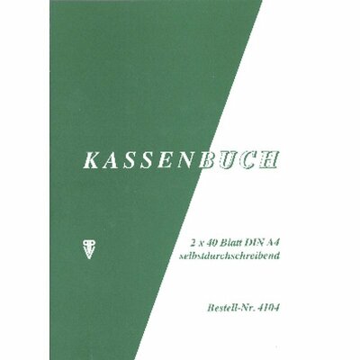 PVP Kassenbuch mit Durchschrift A4 - 2 x 40 Blatt