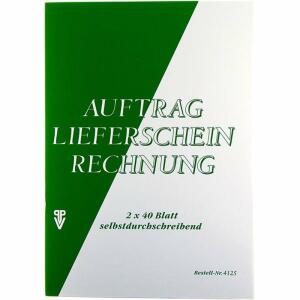 PVP Auftrag/Lieferschein/Rechnung mit Duchschrift A5 2x40 Bl