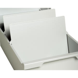 Exacompta Trennplatte A6/4X6" 2St lichtgrau