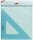 M+R Winkel 45° 25cm rauchtransparent Skala 16cm