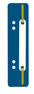 Q-Connect Q-Connect Heftstreifen Kunststoff, kurz - Deckleiste aus Kunststoff, blau, 25 Stück
