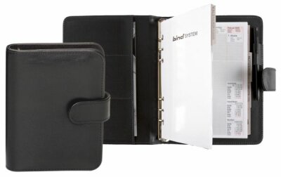 Jüscha Systemplaner DIN A5, Lederimitat, Druckknopf, 15501