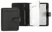 Jüscha Systemplaner DIN A5, Lederimitat, Druckknopf,...