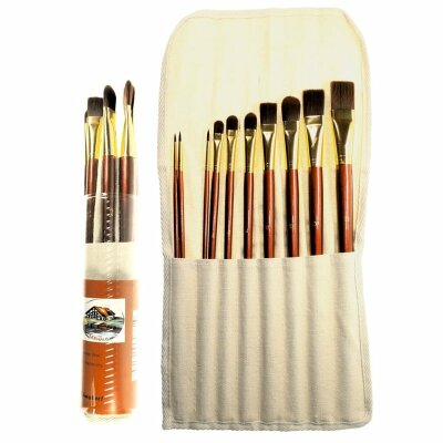 CMI Pinsel- Set 10er gemischt in Leinwandtasche