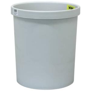 MM Metzger Mendle Sicherheitspapierkorb, 18 Liter - hellgrau, Ø min/max: 250/290 / 330 mm hoch