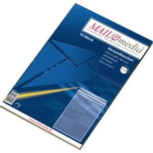 MAILmedia Versandtaschen Recycling - C4 , mit Fenster, selbstklebend, 90 g/qm, braun, 10 Stück