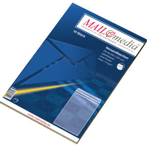 MAILmedia Versandtaschen Recycling - B4, ohne Fenster, selbstklebend, 110 g/qm, braun, 10 Stück