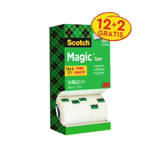 Scotch Klebeband Magic™ 810 - beschriftbar, 33mx19mm, 14 Rollen