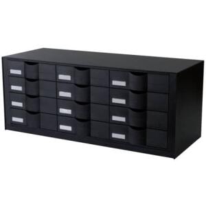Paperflow Schubladenelement für Rollladenschrank easyOffice schwarz