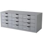 Paperflow Schubladenelement für Rollladenschrank easyOffice grau