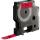 Dymo Schriftband D1 Kunststoff laminiert 7 mx12 mm Schwarz/Rot