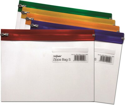 "Snopake Zippa Bag ""S"" in A 5 (255 x 190 mm) farbig sortiert 1 Stück"