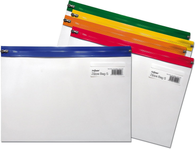 "Snopake Zippa Bag ""S"" in A 3 (480 x 350 mm) farbig sortiert 1 Stück"