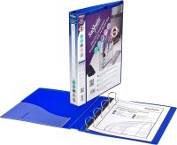 Snopake Ringbuch 25 mm A4 4 Ringe Einlegefach electra...