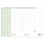 Ursus Green Schreibunterlage - 525 x 375 mm, Recycling-Papier 30 Blatt