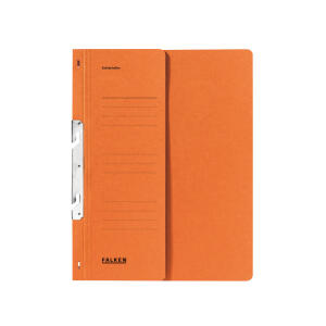 Falken Falken Einhakhefter A4 1/2 Vorderdeckel kfm. Heftung, orange, Manilakarton, 250 g/qm