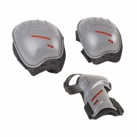 Hudora Biomechanisches Protektorenset grau/schwarz, S,...