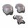 Hudora Biomechanisches Protektorenset grau/schwarz, S, joey für Kinder 83161-62