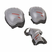 Hudora Biomechanisches Protektorenset grau/schwarz, M,...