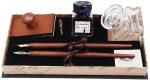 Rubinato GeschenKugelschreiberet mit 2 HolzFederhalter 3...