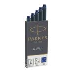 Parker Tintenpatrone Quink - blau, 5 Patronen
