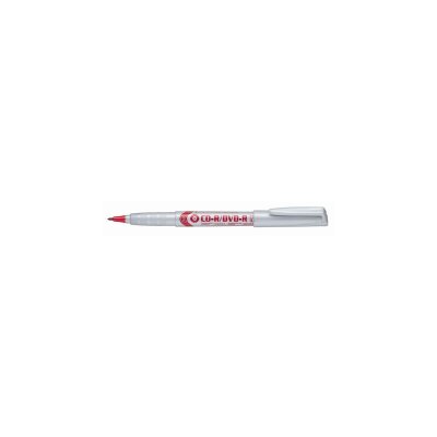 Pentel CD-R/DVD-R Marker 1,0 mm rt weiche, formstabile Faserspitze rot