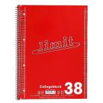 LIMIT Collegeblock A4 Abriss 80 Blatt 60 g/m² 4fach gelocht kariert mit Rand rechts und links