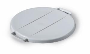 Durable Deckel Abfallbehälter 40l rund gr DURABIN ROUND40 mit Griffen