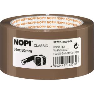 Nopi Verpackungsklebeband Classic, 50 mm x 66 m, braun