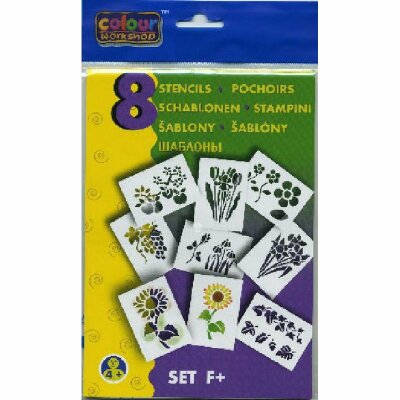 Centro Blo Pen - Schablonen 8er Pack "Blumen" - F+