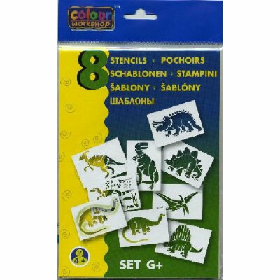 Centro Blo Pen - Schablonen 8er Pack "Dinosaurier" - G+