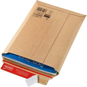 ColomPac Versandtaschen Wellpappe 235x340x35 mm (A4+), braun