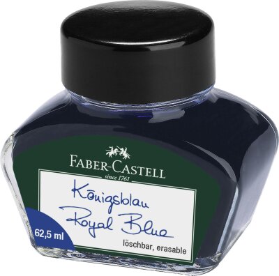 Faber Castell Tintenglas 62,5 ml königsblau löschbar