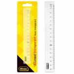 Idena 602052 Lineal, 16 cm aus Kunststoff, transparent