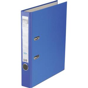 ELBA Ordner "rado brillant" A4, Papier, mit auswechselbarem Rückenschild, Rückenbreite 5 cm, blau