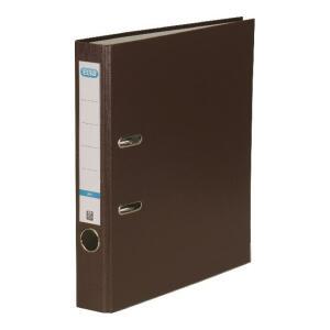 ELBA Ordner "smart Pro" PP/Papier, mit auswechselbarem Rückenschild, Rückenbreite 5 cm, braun