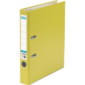 ELBA Ordner "smart Pro" PP/Papier, mit auswechselbarem Rückenschild, Rückenbreite 5 cm, gelb