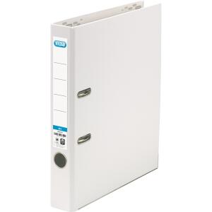 ELBA Ordner "smart Pro" PP/Papier, mit auswechselbarem Rückenschild, Rückenbreite 5 cm, weiß
