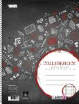 LANDRÉ Collegeblock A4 Abriss, 80 Blatt, 70 g/m², 4fach gelocht, kariert mit Rand links