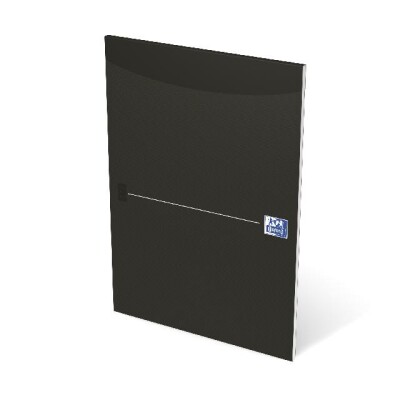 Oxford Office Briefblock "Essentials" A4, kariert 5 mm, 50 Blatt, Optik Paper®, 10er-Packung  smart black / schwarz