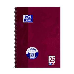 OXFORD Schule Collegeblock A4+ (220 x 295 mm), 80 Blatt, liniert mit weißem Rand rechts, Optik Paper®, 4fach gelocht